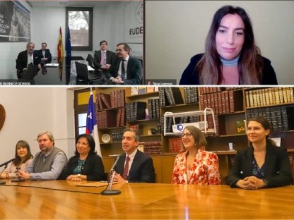 Universidad Gabriela Mistral firmó convenio de colaboración con la EUDE Business School para impulsar programas de postgrados